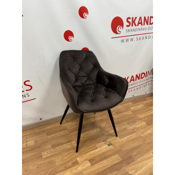 Kitchen chair Karsten (Brown velvet)